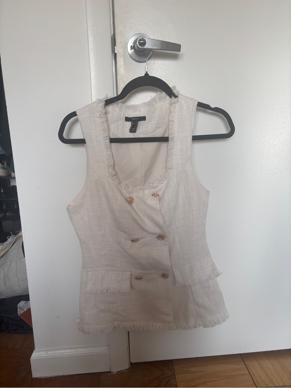 NWOT cream tank top blouse